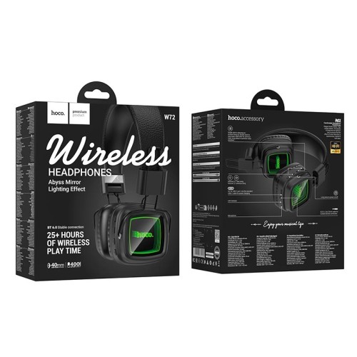 Навушники сетевой HOCO W72 Earl Ⅲ abyss mirror BT headphones |BT6.0/AUX, 25h| brown