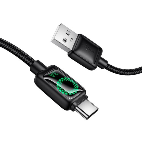 Кабель HOCO Type-C Mundo charging data cable U146 |1.2m, 3A, 36W| black