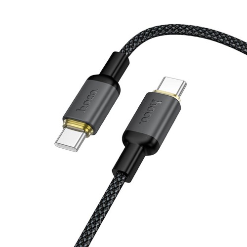 Кабель HOCO C to C Benefit charging data cable X128 |1m, 60W| black