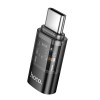 Перехідник HOCO C male to iP female transparent adapter UA36D |480Mbps, 3A| black
