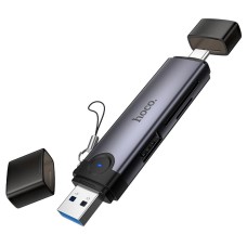 Перехідник HOCO Victory USB/Type-C 3-in-1 card reader HB56 |5Gbps/SD, 480Mbps/USB| 