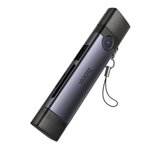 Перехідник HOCO Victory USB/Type-C 3-in-1 card reader HB56 |5Gbps/SD, 480Mbps/USB| 