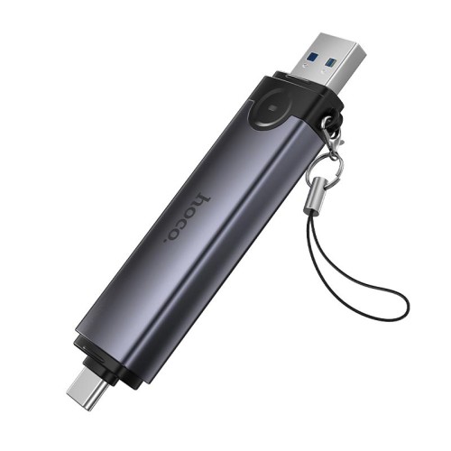 Перехідник HOCO Victory USB/Type-C 3-in-1 card reader HB56 |5Gbps/SD, 480Mbps/USB| 