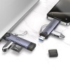 Перехідник HOCO Victory USB/Type-C 3-in-1 card reader HB56 |5Gbps/SD, 480Mbps/USB| 