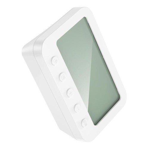 Термометр HOCO Indoor digital alarm clock with thermometer HX44 white
