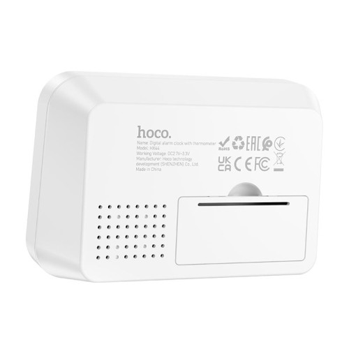 Термометр HOCO Indoor digital alarm clock with thermometer HX44 white