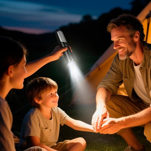 Лампа кемпінгова HOCO Multifunctional 2-in-1 Camping Light HX13 |1-10h, 160lmn| black