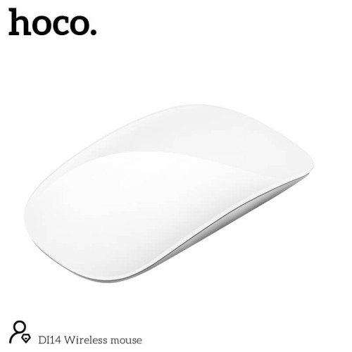 Миша Hoco Wireless mouse DI14 |BT3.0-5.0, 1600DPI| white