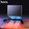 Куллер для Ноутбука HOCO Cool RGB notebook cooling stand DH19 |360x255x28mm, 17", 2usb, 10 RGB Modes| black