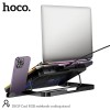 Куллер для Ноутбука HOCO Cool RGB notebook cooling stand DH19 |360x255x28mm, 17", 2usb, 10 RGB Modes| black