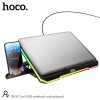 Куллер для Ноутбука HOCO Cool RGB notebook cooling stand DH19 |360x255x28mm, 17", 2usb, 10 RGB Modes| black