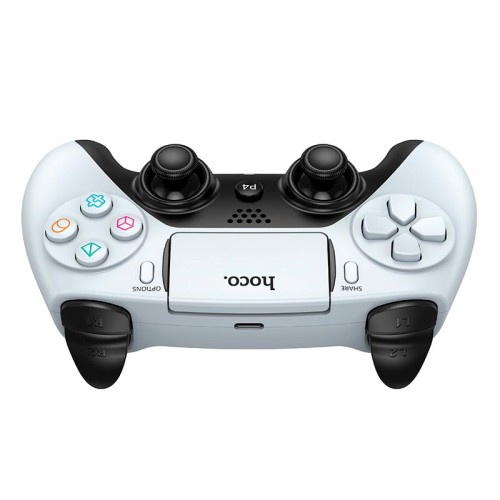 Ігровий контролер HOCO Phoenix PS4/PC wireless game controller GA1 |8h, BT4.2, 3.5mm, Trackpad, RGB| white