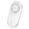 Вентилятор Hoco ultra-thin pocket fan HX611 |3 Levels, 50dB, 1-2.5h| Milky white