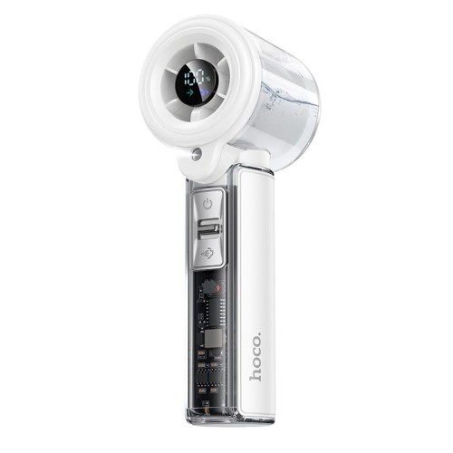 Вентилятор Hoco handheld fan with spray HX613 |100 Levels, 60dB, 18h| white