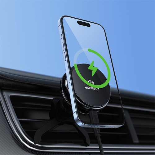 Автотримач ACEFAST D66 QI2 25W cooling wireless charging car holder for air vent |4.7-6.9"| black