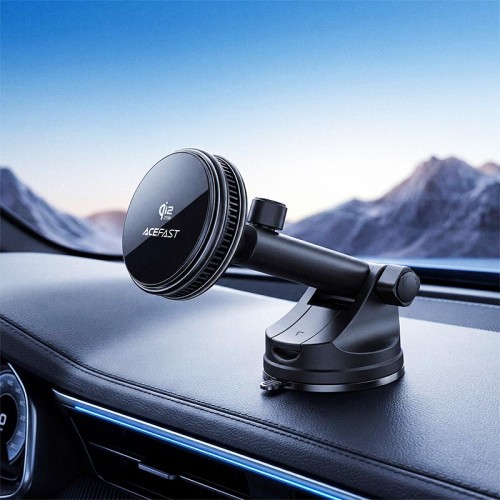 Автотримач ACEFAST D67 QI2 25W cooling wireless charging car holder with suction cup |4.7-6.9"| black