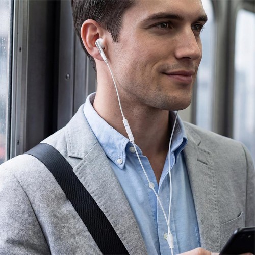 Навушники ACEFAST L14 3.5mm semi-in-ear wired earphones with mic  |1.2m| white