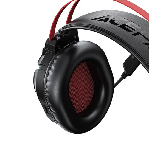 Ігрові навушники ACEFAST H16 gaming wired headset  IPX4 |USB/3.5mm, 2m|, RGB| black