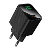 Адаптер мережевий HOCO Excellent single port charger with digital display CS82A |1Type-C, PD, 20W/3A| black