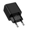 Адаптер мережевий HOCO Excellent single port charger with digital display CS82A |1Type-C, PD, 20W/3A| black