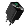 Адаптер мережевий Excellent charger with digital display CS84A |1USB/1Type-C, PD/QC, 30W/3A| black