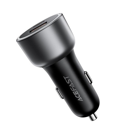 Адаптер автомобільний ACEFAST B21 car charger |1A/1C, 75W/3A, PD/QC| grey