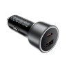 Адаптер автомобільний ACEFAST B21 car charger |1A/1C, 75W/3A, PD/QC| grey
