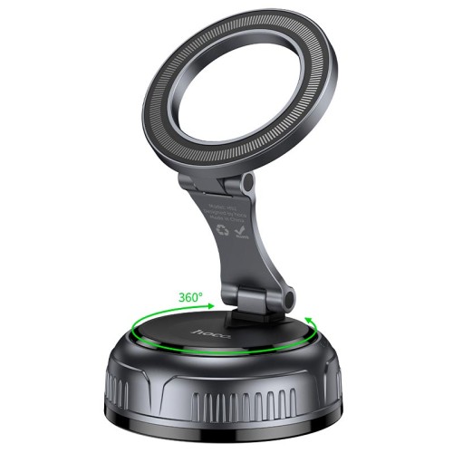 Тримач HOCO High vacuum suction cup magnetic holder H92 (universal) |4.5-7"| black