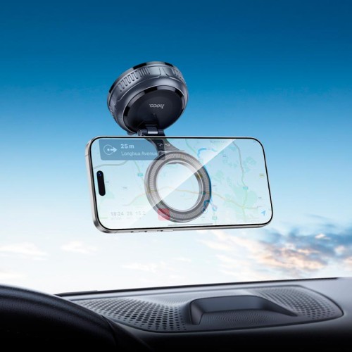 Тримач HOCO High vacuum suction cup magnetic holder H92 (universal) |4.5-7"| black