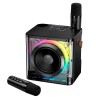 Акустика-караоке Borofone Deep RGB BT speaker with two wireless microphones DR23 |BT5.4, 15W, TF/USB/AUX, 3-4h| black
