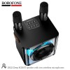 Акустика-караоке Borofone Deep RGB BT speaker with two wireless microphones DR23 |BT5.4, 15W, TF/USB/AUX, 3-4h| black