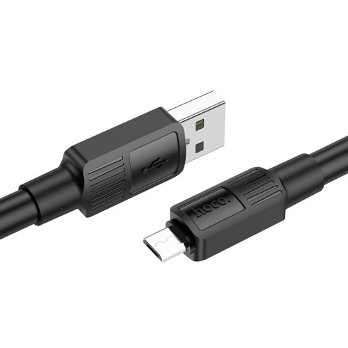Кабель Hoco Micro USB Solid charging data cable X84 |1M, 2.4A| black