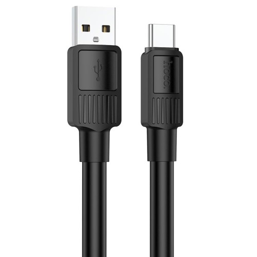 Кабель Hoco Type-C Solid charging data cable X84 |1M, 3A| black