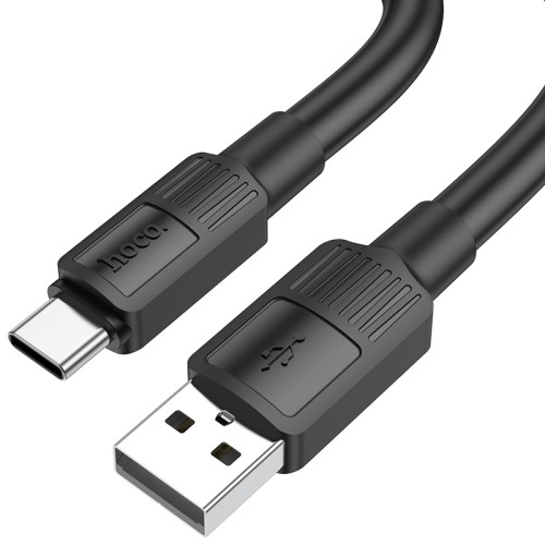Кабель Hoco Type-C Solid charging data cable X84 |1M, 3A| black