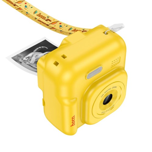 Дитяча цифрова фото-відео камера камера HOCO Dual camera children printing camera DV211 |2.0 ips screen, 1080p video| yellow