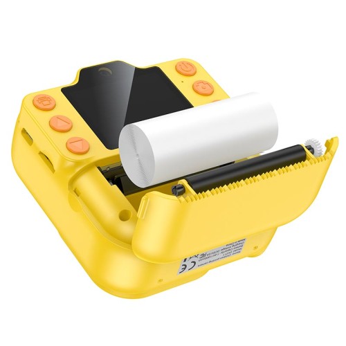 Дитяча цифрова фото-відео камера камера HOCO Dual camera children printing camera DV211 |2.0 ips screen, 1080p video| yellow