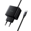 Адаптер мережевий HOCO New charger with Type-C cable C163A |25W/3A, PD3.0/QC| black