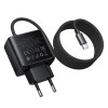 Адаптер мережевий HOCO New charger with Type-C cable C163A |25W/3A, PD3.0/QC| black