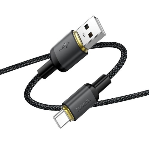 Кабель HOCO Type-C Benefit charging data cable X128 |1m, 36W| black