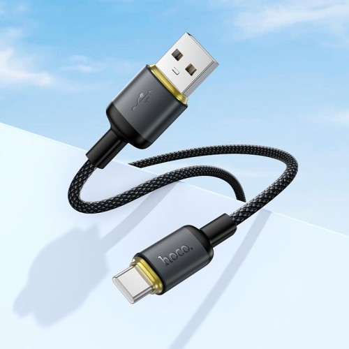 Кабель HOCO Type-C Benefit charging data cable X128 |1m, 36W| black