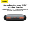 УМБ BASEUS Bipow Pro Digital Display Fast Charge Power Bank 10000mAh |2USB/Type-C, QC/PD, 22.5W/3A| (PPBD040002) white
