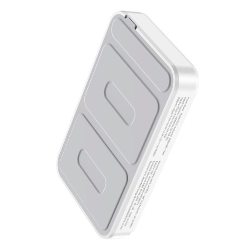 УМБ HOCO Transparent discovery edition magnetic fast charge power bank Q10 5000mAh |Type-C, 3A/20W, QC/PD| white