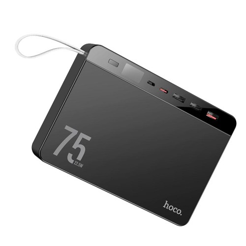 УМБ HOCO Overlord fully compatible power bank J94 75000mAh |3USB/Type-C, PD/QC, 20W/5A| black