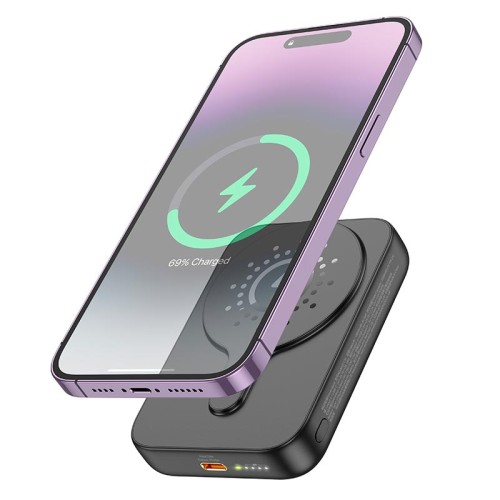УМБ HOCO Esteem magnetic power bank J117A 10000mAh |Type-C, QC/PD, 20W/2.4A| black
