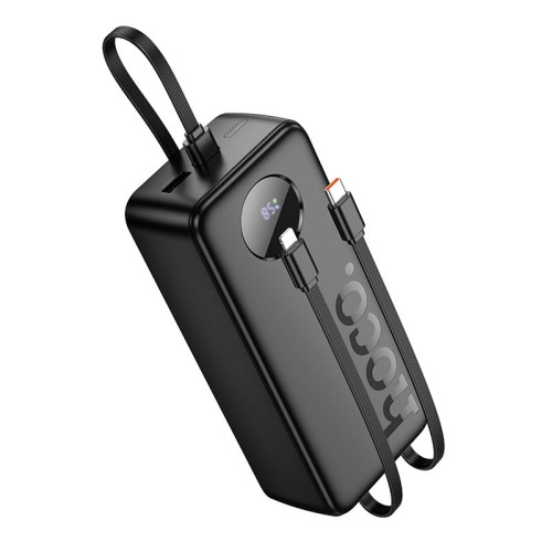 УМБ HOCO Sabio fully compatible power bank with 3 cables J132B 30000mAh |1USB/1Type-C, 22.5W/3A, PD/QC| black