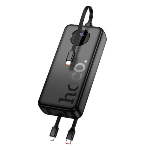 УМБ HOCO Sabio fully compatible power bank with 3 cables J132A 20000mAh |1USB/1Type-C, 22.5W/3A, PD/QC| black