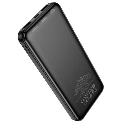 УМБ HOCO Sirui fully compatible power bank J136 10000mAh |1USB/1Type-C, 22.5W/3A, PD/QC| black