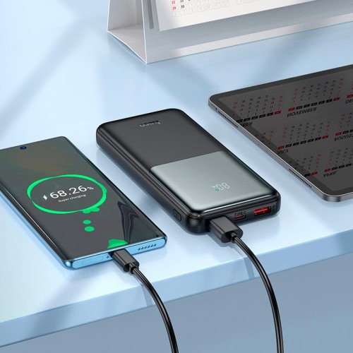 УМБ HOCO Sirui fully compatible power bank J136 10000mAh |1USB/1Type-C, 22.5W/3A, PD/QC| black