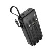УМБ HOCO Night tide power bank with 4 cables J146A 20000mAh |1USB/1Type-C, 2A| black