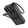 УМБ HOCO Night tide power bank with 4 cables J146A 20000mAh |1USB/1Type-C, 2A| black